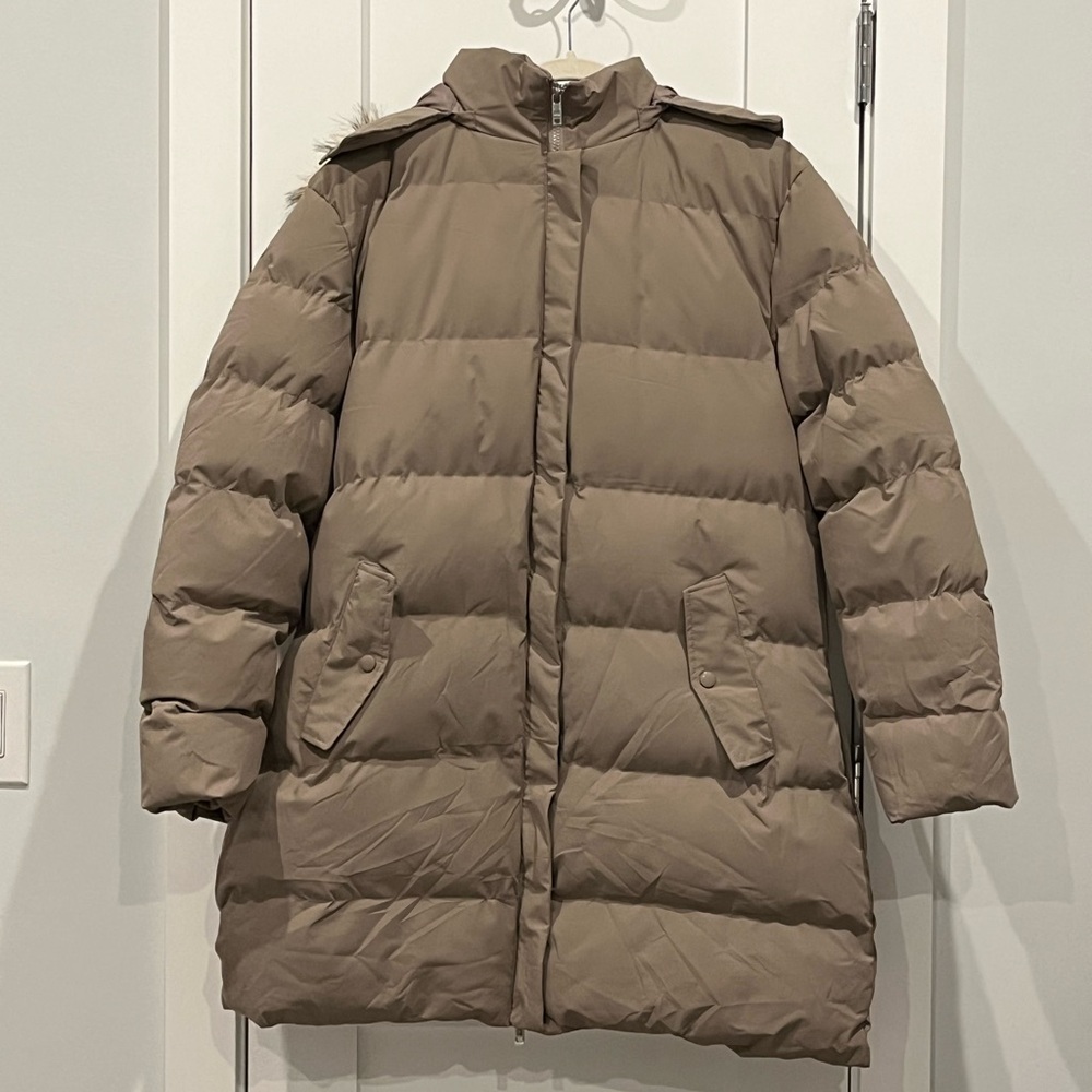 WenVen Women’s Winter Puffer/Parka Coat with Faux Fur Hood